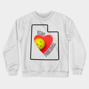 Utah loves pickleball Crewneck Sweatshirt